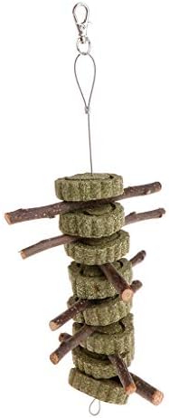 GGsheng- Pet Toy Apple Tree Branch Teeth Grinding Grass Natural Hamster Rabbit Chinchilla Small Animal Supplies Hanging Cage
