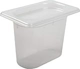 San Jamar MP19 Mod Pan, 1/9 Food Pan with Lid, 1 Quart, 5 1/8