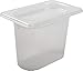 San Jamar MP19 Mod Pan, 1/9 Food Pan with Lid, 1 Quart, 5 1/8
