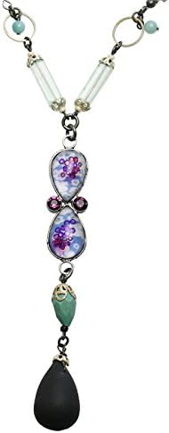 Tamarusan Necklace Plum Shell Flow Light Purple Rubber Handmade Women