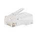 Postta RJ45 CAT5 CAT5E CAT6 Connector 8P8C UTP Gold Plated Ethernet Crystal Head 100 Pieces