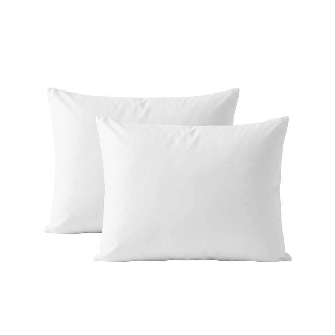 IMFAA Anti-Bug and Waterproof Zipped Pillow Protector Pack of 2 - Soft and Comfortable Pillowcase Protectors - Ant-Allergy and Breathable Pillow Cover. (2 x Anti-Bug-Zipped)