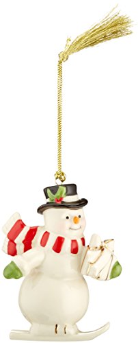 Lenox Downhill Snowman Ornament Lenox Downhill Snowman Ornament