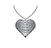 Uncle Seal Father to Daughter Jewelry Heart Necklace - Silver Color Charm Pendant from Dad - Laser Engraved