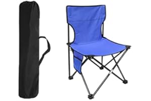 LINEGO Portable Person Sauna Chair, Collapsible Anti-Slip Padded Oxford Cloth Stool for Steam Sauna Chair, Lightweight Suitable for Sauna, Fishing, Picnic, Camping Color (Chair-Blue)