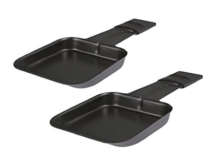 Trisa Electronics Raclettepfännchen 2 Stück für Raclette Connect 4 plus 4 Schwarz