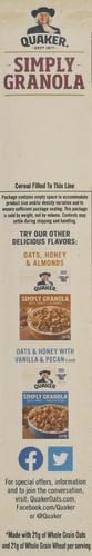 QUAKER GRANOLA OATS, HONEY, ALMONDS & RAISINS, 100% NATURAL, 24.1 OZ