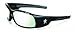 Crews SR119AF Swagger Brash Look Polycarbonate Dual Lens Glasses with Polished Black Frame Clear Mirror Anti-fog Lens