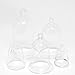 Jeremie Corporation Glass Cloches, Set of 5 for Miniature Garden, Fairy Garden