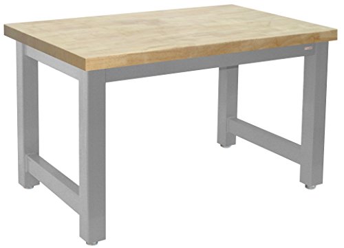 Extreme Heavy Duty Steel Workbench with Solid Oiled Maple Top, 20,000 lbs Capacity, 30" Depth x 72" Width, 30" Height