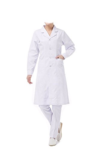 WDF lab coat medical coat work uniforms women long sleeve long paragraph button cuff