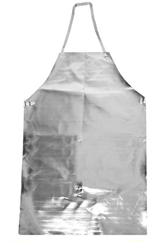 National Safety Apparel A02AS24X36 Acrysil Bib Apron, 24" x 36", Aluminized