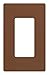 Lutron SC-1-SI Claro Single-gang Wallplate Sienna