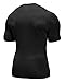BALEAF Men's Short Sleeve Compression Shirts Gym Base Layer Compression Tops Color Black Size L