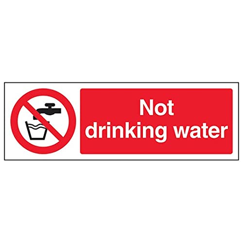 V Safety Eco Friendly Prohibition General - Not Drinking Water - 450 X 150mm