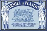 American Revolution Continental Army Infantry (20) 1/32 Armies in Plastic