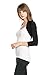 Fashion Secrets Women 3/4 Sleeve Rayon Bolero Shrug Cropped Cardigan Jacket