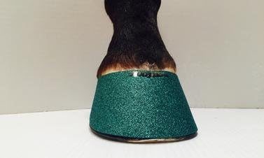 Hoofies Horse Hoof Stickers Turquoise Glitter