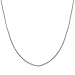 Honolulu Jewelry Company 925 Sterling Silver 1mm Cable Chain Necklace for Women Tarnish Resistant - Made in Italy (14 Inches)