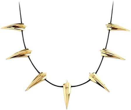 Chic Stainless Steel Necklace for Black Panther Cosplay New Wakanda King T'Challa Pendant Necklace Halloween Party