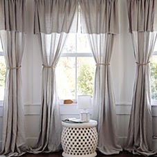 Serena Lily Washed Linen Curtain Panels 50 X 108 L Putty