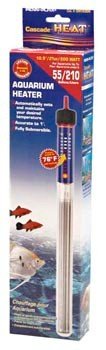 Penn Plax Aquarium Heater Fully Submersible Within 1 Degree of Accuracy 200 Watt Heats Up to 55 Gallon Tank