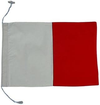 "H" Letter H Cloth Nautical Alphabet Flag Decoration 20" - Nautical Decor Signal Flag "Hotel" by Ships Chandlery | SC-13601-H (Letter H)
