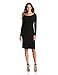 KAMALIKULTURE Women's Long Sleeve Shirred Waist Dress, Black, Small