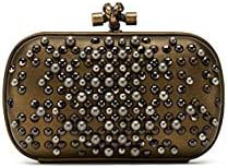 Bottega Veneta Pearl Chain Knot Clutch Bag Made in Italy