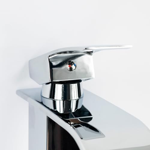 Torneira Cascata Monocomando Cromada para Banheiro Quente e Frio TKLA