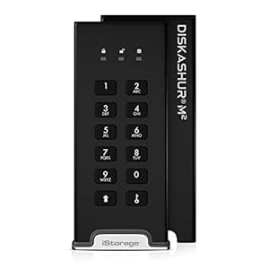 iStorage diskAshur M2 1TB – PIN authenticated, hardware encrypted USB 3.2 portable SSD. Ultra-fast, FIPS compliant…