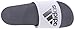 adidas Men's Adilette Comfort Slides Sandals, White/Iron Metallic/Vista Grey, 8