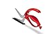 Dreamfarm Scizza 2-In-1 Easy Ergonomic Pizza Scissors with Stainless Steel Pizza Cutter Blades & Non-Stick Slice Server - Red
