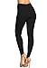 Leggings Mania Women's Plus 3X-5X Solid Full Length High Waist Leggings Black