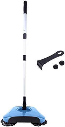 Sweeper 3 In 1 Manual Lazy Automatic Hand Push Sweeper Broom Household 360 Degree Rotating Cleaning Machine Dustpan Trash Bin Vaccum Cleaner Broom Without Electricity