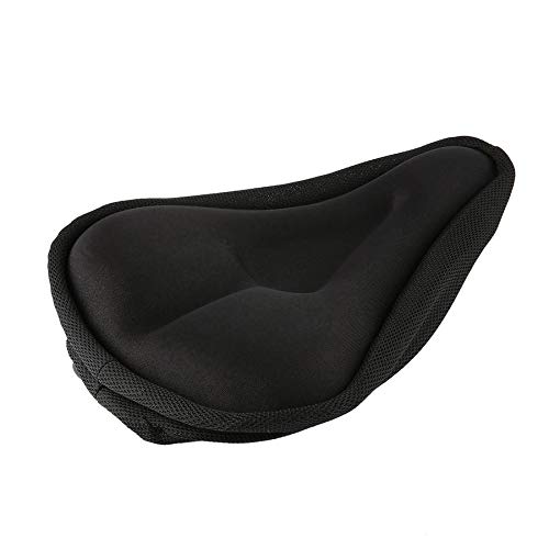 2019 Newest Black Durable Men 3D Bike Bicycle Cycle Extra Comfort Gel Pad Cushion Cover Front Seat Mat Saddle Seat for Outdoor Sports