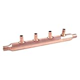 SharkBite 22786 4-Port Open Copper PEX Manifold, 1-Inch Trunk, 3/4-Inch, 1/2-Inch Ports