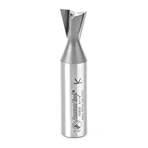 Amana Tool - 45806 Carbide Tipped Dovetail 14 Deg x .532 Dia x 1/2 Shank For Om