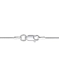 Cadena de serpiente de plata de ley 925 italiana de 0.039 in, 0.047 in, 0.118 in, hecha a mano, delgada, ligera y fuerte, cierre de pinza de langosta con cierre extra.
