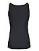 PrettyGuide Women Shimmer Glam Sequin Embellished Sparkle Tank Top Vest Tops Black, US 16-18