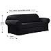 MAYTEX Collin Stretch 2 Piece Sofa Furniture Cover Slipcover, Black