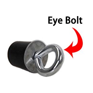 HEKA Polaris Lock and Ride ATV Tie Down Anchors Type for Polaris Sportsman,RZR,ACE,ATV,ATV's Eye Bolt 1 inch Diameter