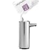 simplehuman 11 oz. Rechargeable Sensor Pump with Soap Sample, Brushed Nickel