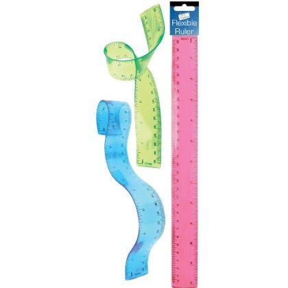 2 X Just Stationery 12 inch Bendy Ruler