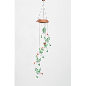 Amazon.com: Evergreen Hummingbird Solar Mobile Windchime: Home Improvement