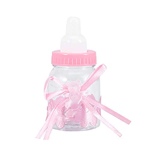 24 Pcs Fillable Bottles, Fillable Bottles Sweet Candy Box Baby Shower Favors Gift for Baby Shower Party Decorations(01)