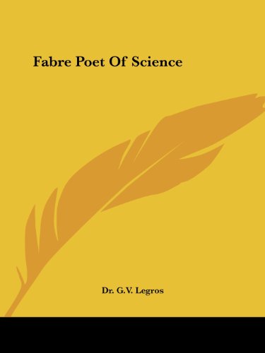Fabre Poet of Science Fabre Poet of Science