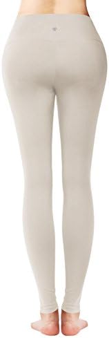 ACTICLO Yoga Pants High-Waist Tummy Control w Hidden Pocket Apricot X-Large