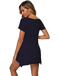 WiWi - Camisón corto de bambú para mujer