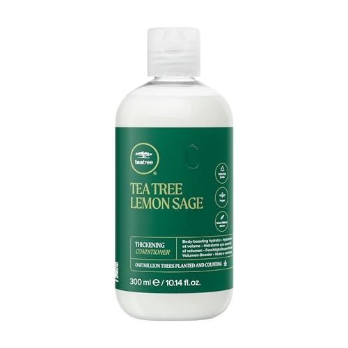 Tea Tree Lemon Sage Thickening Conditioner, Builds Body + Boosts Volume, For Fine Hair